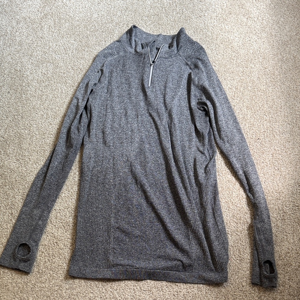 Women's Heather Gray Quarter-Zip Pullover